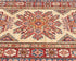 11 Feet Beige Kazak Afghan Hand Knotted Wool Runner Rug
